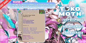 Zoo Friend's Froggy Umbrella (Superior) XG+12 (only this weapon has ODI % + DDI % GG!