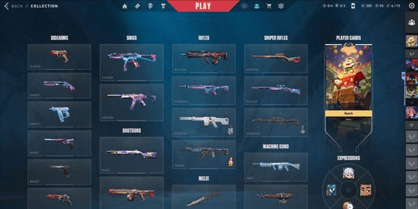 Gambar Product Valorant Account Rank Gold 1 - Good Skins (Check Description)