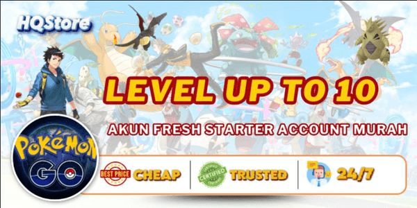 Gambar Product Akun Fresh Starter Account Cheap | Level up to 10 | Full Access | Instant Delivery - Pokemon Go