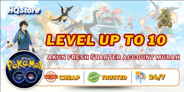 Akun Fresh Starter Account Cheap | Level up to 10 | Full Access | Instant Delivery - Pokemon Go