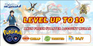 Akun Fresh Starter Account Cheap | Level up to 10 | Full Access | Instant Delivery - Pokemon Go