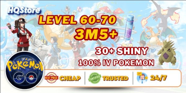 Gambar Product Akun Level 60-70 | 30+ Shinies | 3M+ Stardust - Pokemon Go