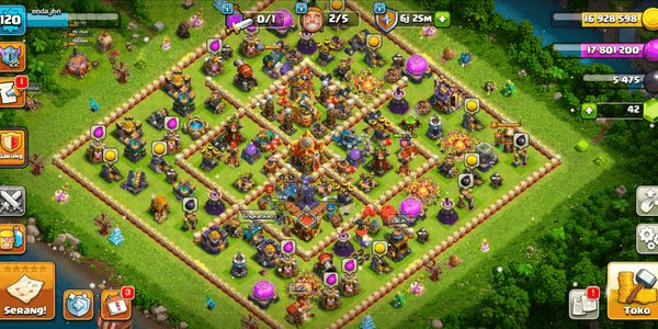 Gambar Product TH 16 PAGAR MAX SEMUA ~PASUKAN MANTAP~PERTAHANAN SANGAT BAGUS DAN PASUKAN OTW MAX/BAGUS ~COCOK UNTUK WAR