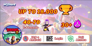Akun up to 18,000 Trophies | 40-70 Brawlers | 30+ Skins | 1-4 Legends | iOS & Android | Full Access - Brawl Stars