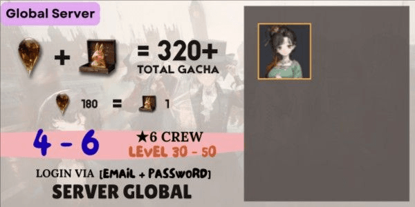 Gambar Product Akun Reroll SIAP GACHA Reverse1999 - 5