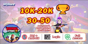 Account 10,000-20,000 Trophies | 30-50 Brawlers | 1-5 Legends | 2-20 Mythics | 10-30 Epics | iOS & Android | Full Access - Brawl Stars