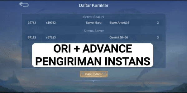Akun Smurf + Advance Server Mobile Legends