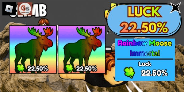 Gambar Product RAINBOW MOOSE Luck 22.5% - Climb and Jump Tower