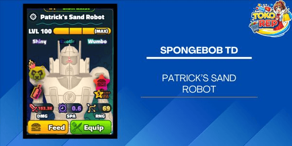 Gambar Product Patrick Sand Robot (Shiny Wumbo)