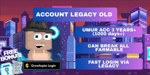 Gambar Product Akun Growtopia Old 3 Years Legacy Free DL