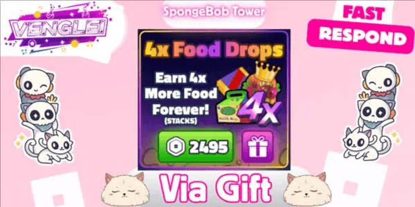 4x Food Drops