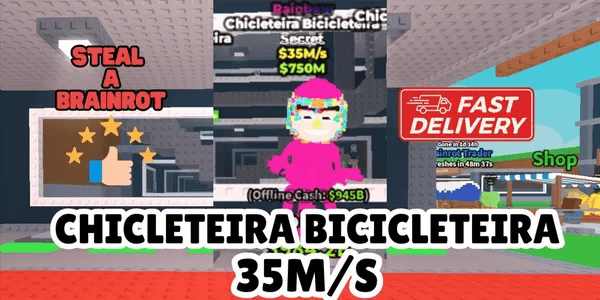 Rainbow Chicleteira Bicicleteira