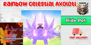 Rainbow Celestial Axolotl Catch And Tame!