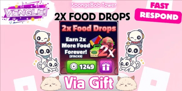 2x  Food Drops