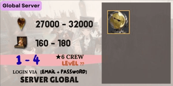 Gambar Product Akun Reroll SIAP GACHA Reverse1999 - 2