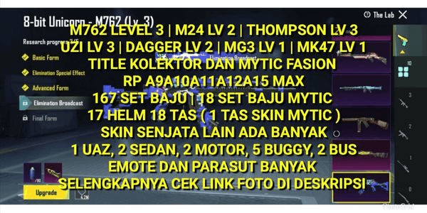 Gambar Product PUBG ACCOUNT VERY CHEAP