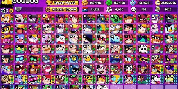 Gambar Product 74K TROPHY | 587 SKINS | 95 BRAWLERS | 72 MAXED | 72 HYPERCHARGED | MANGA KENJI | CURSED KENJI | RARE SKINS