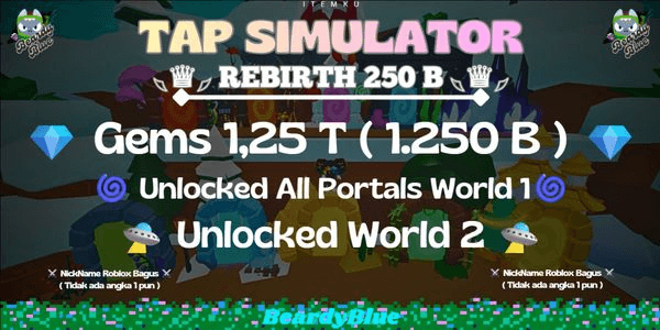 Gambar Product Account Tap Simulator | World 1 | Instant Delivery #1