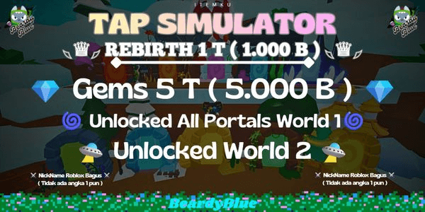 Gambar Product Account Tap Simulator | World 1 | Instant Delivery #4