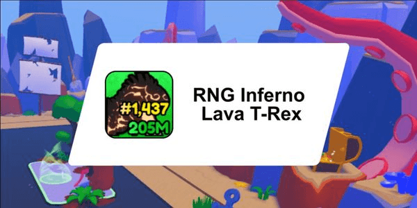 Gambar Product RNG Inferno Lava T-Rex - Pickaxe Simulator