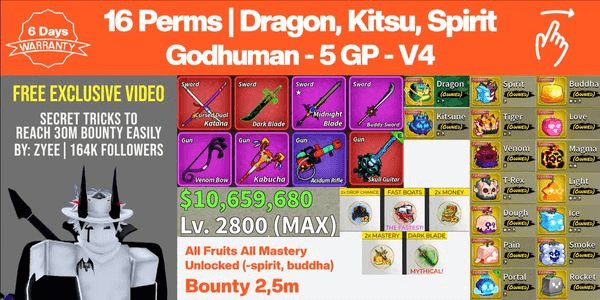 Gambar Product Akun Fruit Permanent - No 6