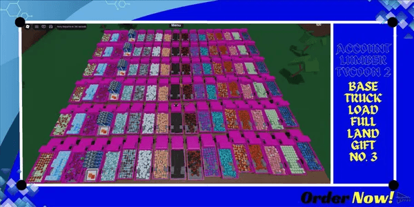 Akun Lumber Tycoon 2 BASE TRUCK LOAD FULL LAND GIFT NO.3