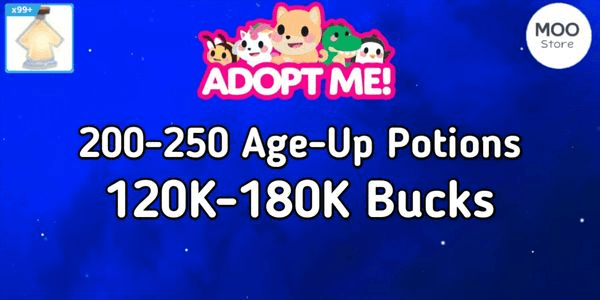 Gambar Product Akun Adopt Me Bonus 200+ Potions + Bonus Bucks