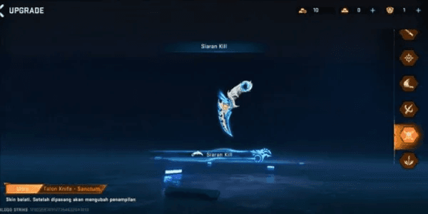 Akun Blood Strike Plain Skin Melee TalonKnife