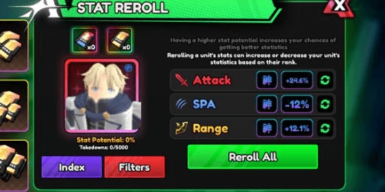Gambar Product Full Godly Stats | Random Unit | Anime Vanguards | Fast Delivery