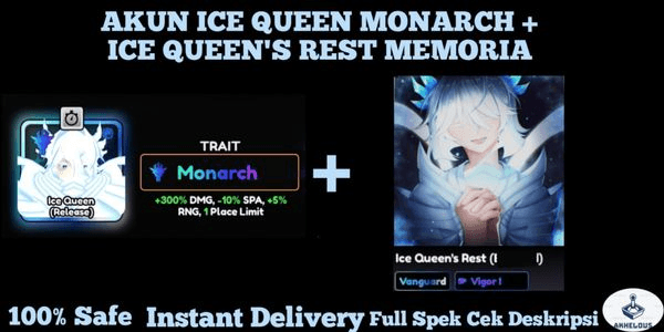 Gambar Product Akun Ice Queen Monarch + Ice Queen's Rest Vanguard Familiar