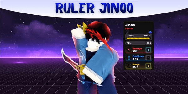 Gambar Product Akun Ruler Trait Jinoo | 0.1% Chance | Super Starter Account - Universal Tower Defense