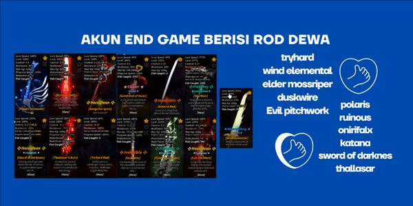Gambar Product AKUN FISCH ROD END GAME