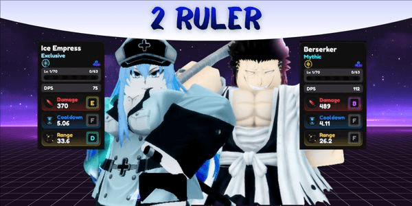Gambar Product Account 2 Ruler + 375 Trait Rerolls (Ice Empress, Berserker) - Universal Tower Defense