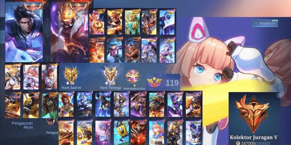 Gambar Product AKUN SKIN FRANCO,ALUCARD LEGEND| 495+ SKIN (sesuai foto+deskripsi)