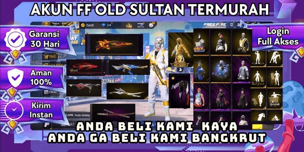 Gambar Product Akun FREE FIRE Ber SG Lobby Termurah