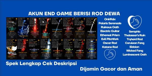 Gambar Product FISH ACCOUNT DEWA ROD END GAME