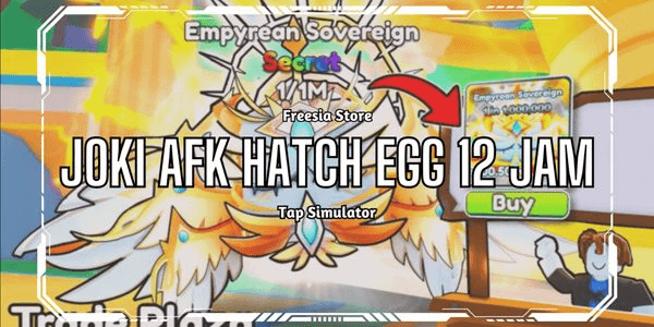 Gambar Product Jasa Joki AFK Hatch Egg 12 Jam - Tap Simulator