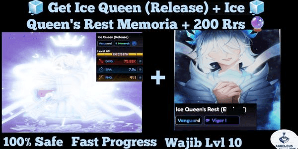 Gambar Product Get Ice Queen (Release) + Queen's Rest Memoria / Rukia ~ Anime Vanguards