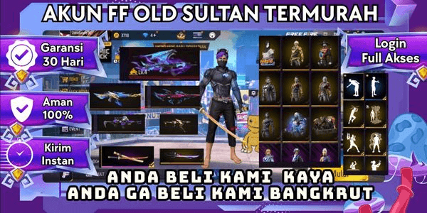 Gambar Product Akun Free Fire Sultan Murah Siap Pakai