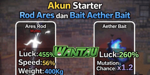 Akun Starter Rod Ares and Bait Ather Bait