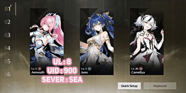 Gambar Product [ SEA ] Wuthering Waves Account ( Specs As Per Image )