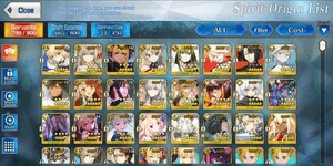 Akun FGO NA 22 SSR/26 WNP