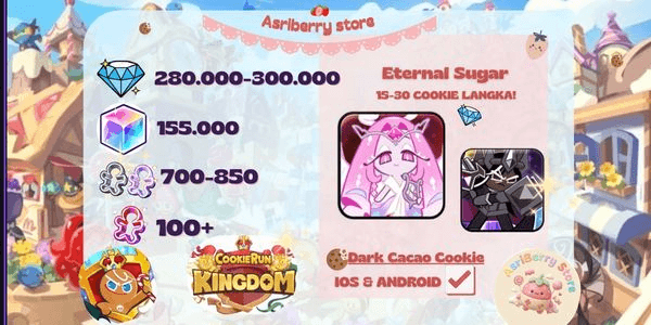 Gambar Product Akun CRK Eternal Sugar+ Crystal (Server Dark Cacao)