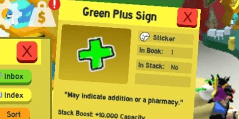 Green Plus Sign