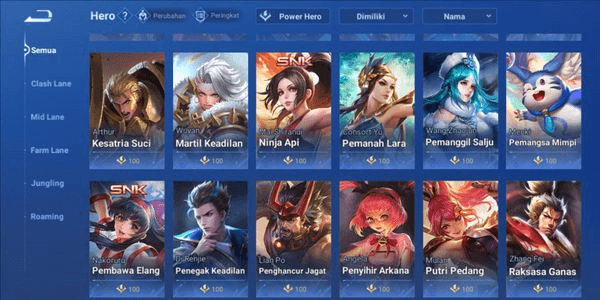Gambar Product Smurf Account 2 SNK Hero Limit Event