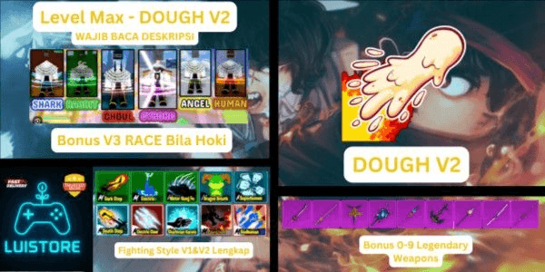 Gambar Product Blox Fruit Account Level Max - Dough V2