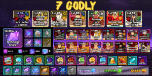 Akun 7 Godly, 23 Glitch, 40K Technique Shard, 600 Dusk Pearl - Anime Last Stand
