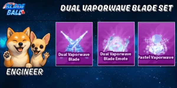 Dual Vaporwave Blade set