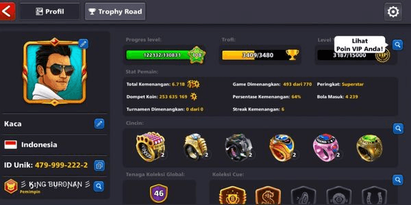 Gambar Product akun + coin 250m 