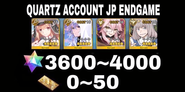 Gambar Product Akun SQ FGO JP Quad Support+Free SSR